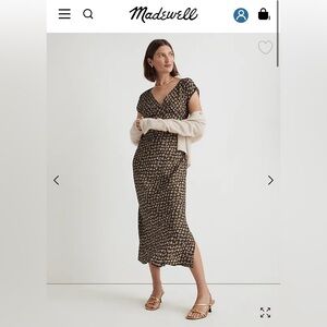 Madewell vneck with cap sleeves midi dress.  Brand new, never worn.